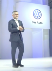 Then Volkswagen North America CEO Michael Horn apologizing effectively in the wake of the discovery of VW's emission scandal