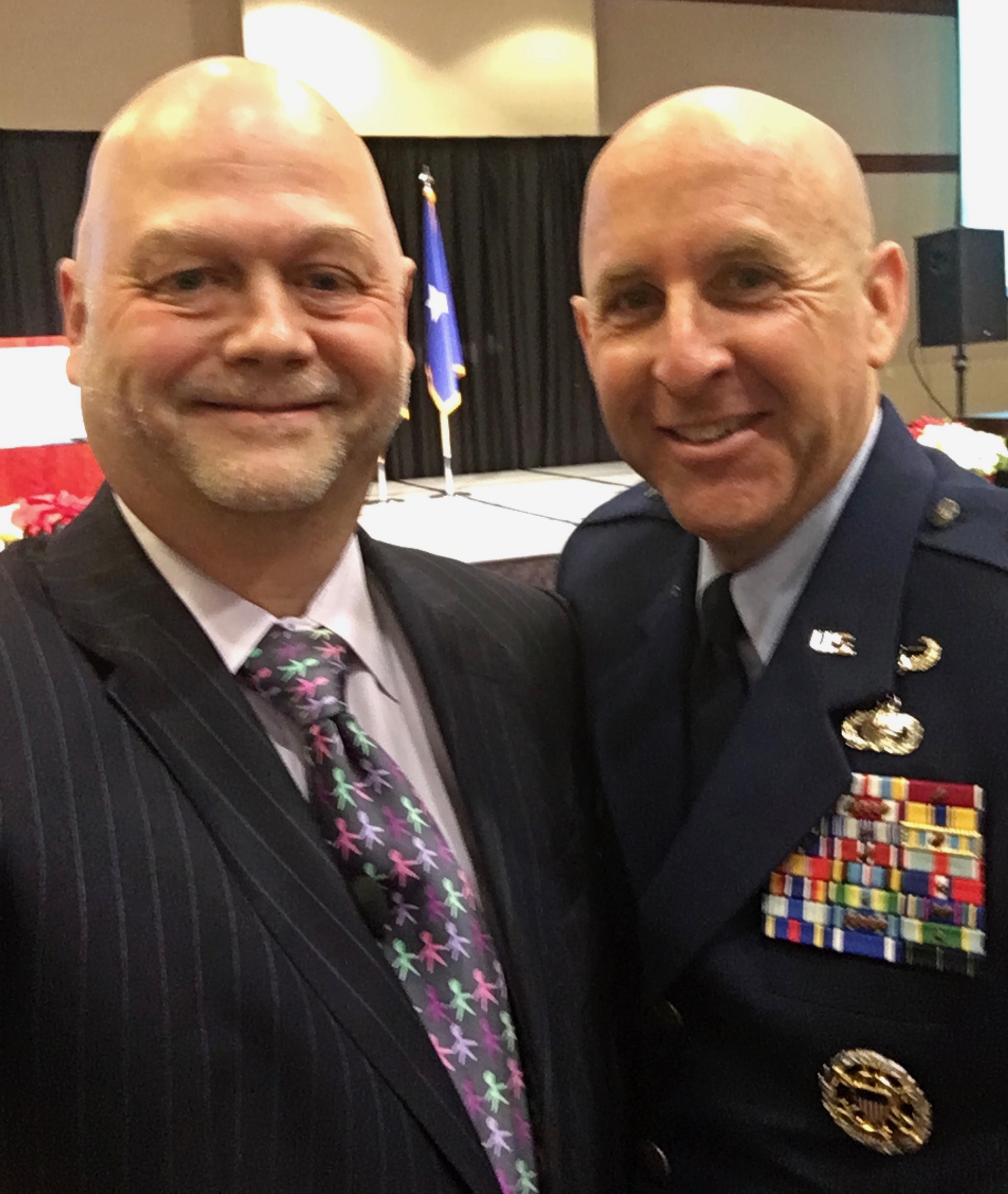 With Brigadier General Ed Thomas, Director of Public Affairs, U.S. Air Force